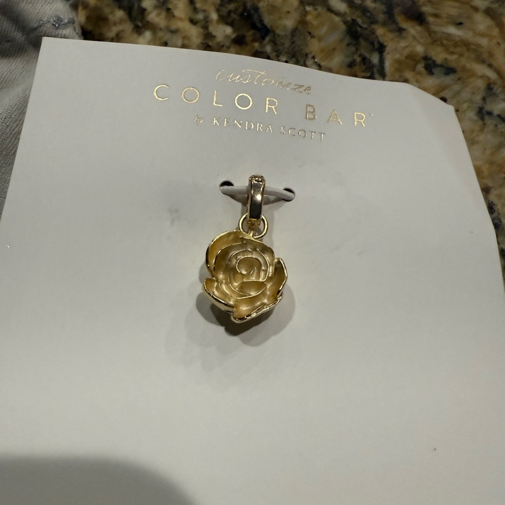 Kendra Scott Color Bar Charm, Women Empowerment Rose - Picture 2 of 4